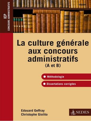 cover image of La culture générale aux concours administratifs (A et B)